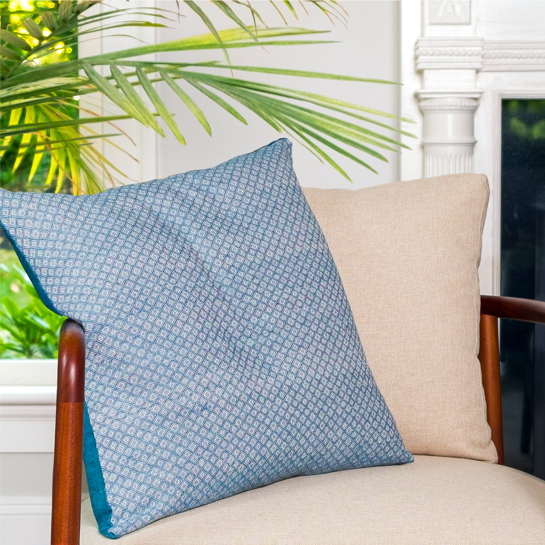 Blue Diamond Throw Pillow - Darling Spring