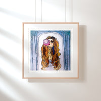 Bubblegum Girl Fine Art Print - Darling Spring