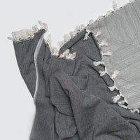 Black Tweed Heavy Cotton Throw - Darling Spring