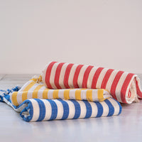 Darling Spring-Coral Stripe Turkish Towel -Red and White stripes