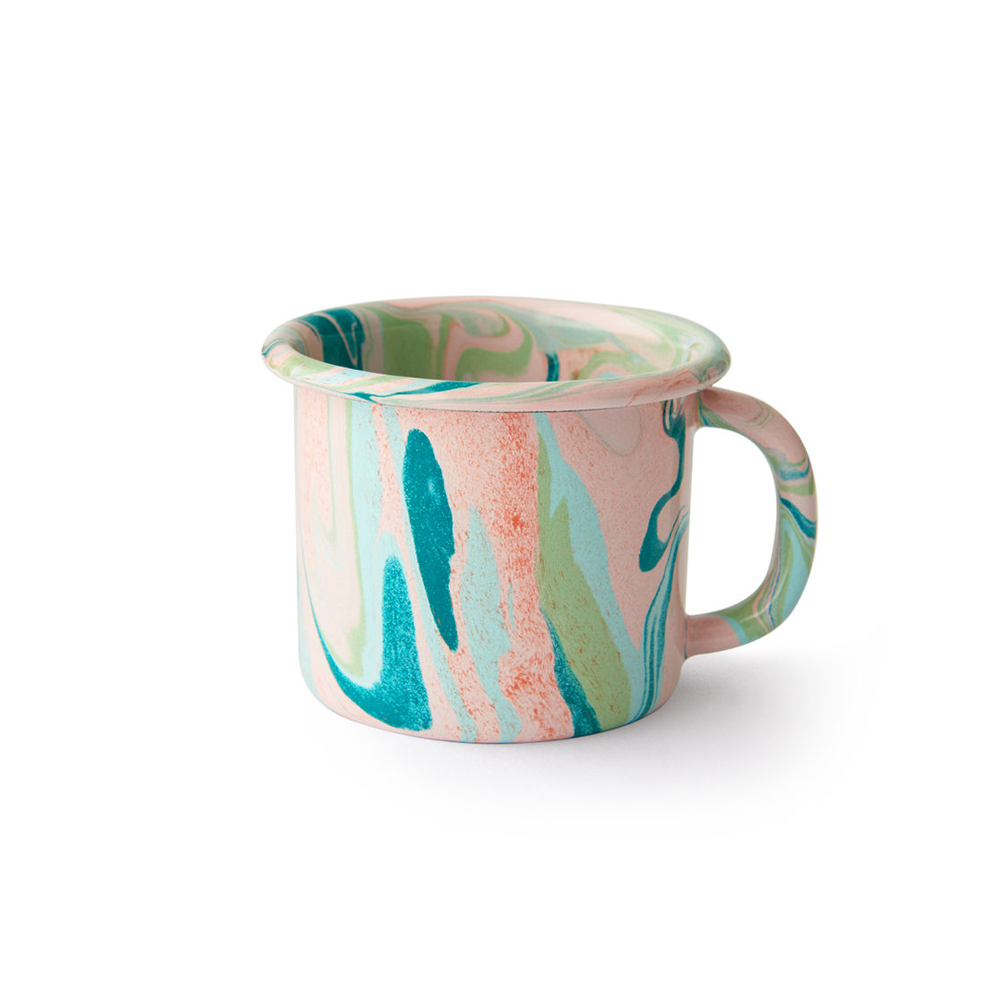 Multi Swirl Enamel Mug
