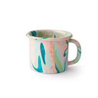 Multi Swirl Enamel Mug