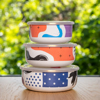 Kapka Flashback Enamel Food Storage Container - Darling Spring