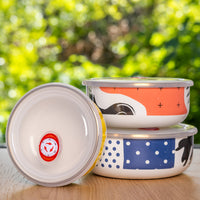 Kapka Flashback Enamel Food Storage Container - Darling Spring