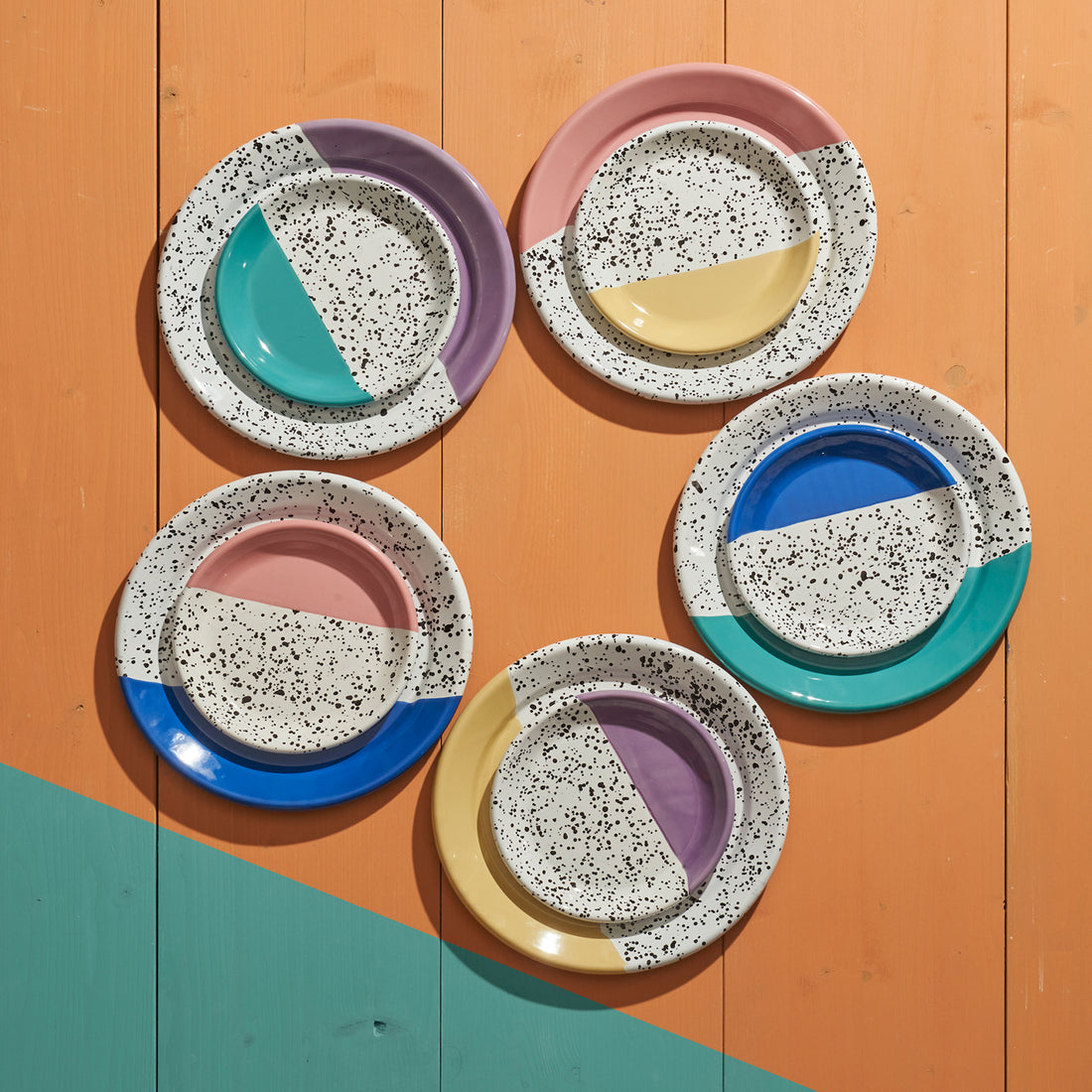 Kapka Mind-Pop Enamel Dessert Plate - Darling Spring