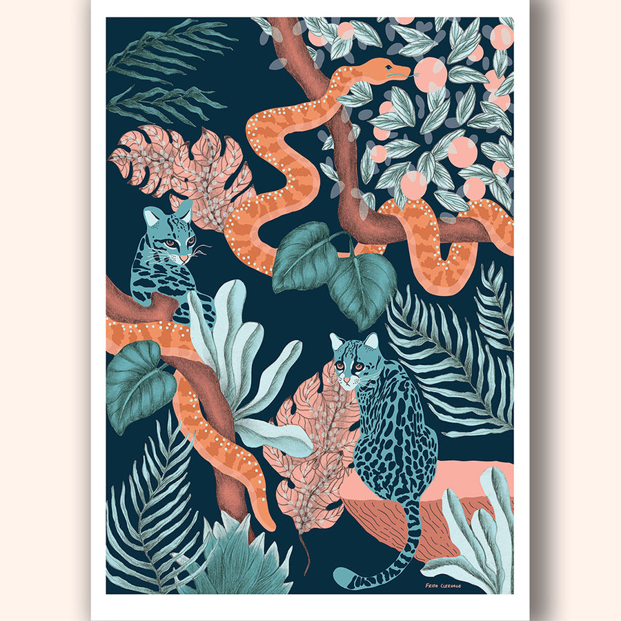 Jungle Cats Art Print - Darling Spring