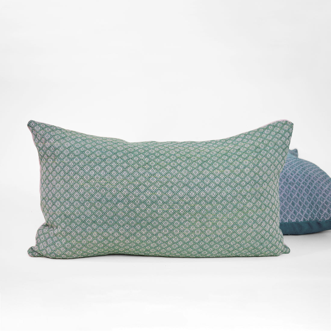 Green Diamond Lumbar Pillow - Darling Spring