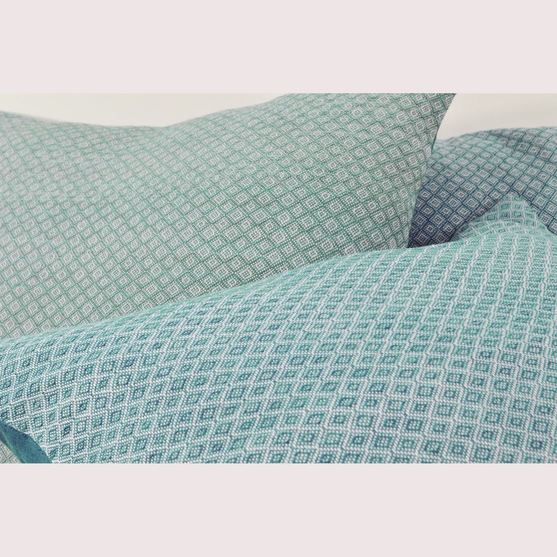 Green Diamond Lumbar Pillow - Darling Spring