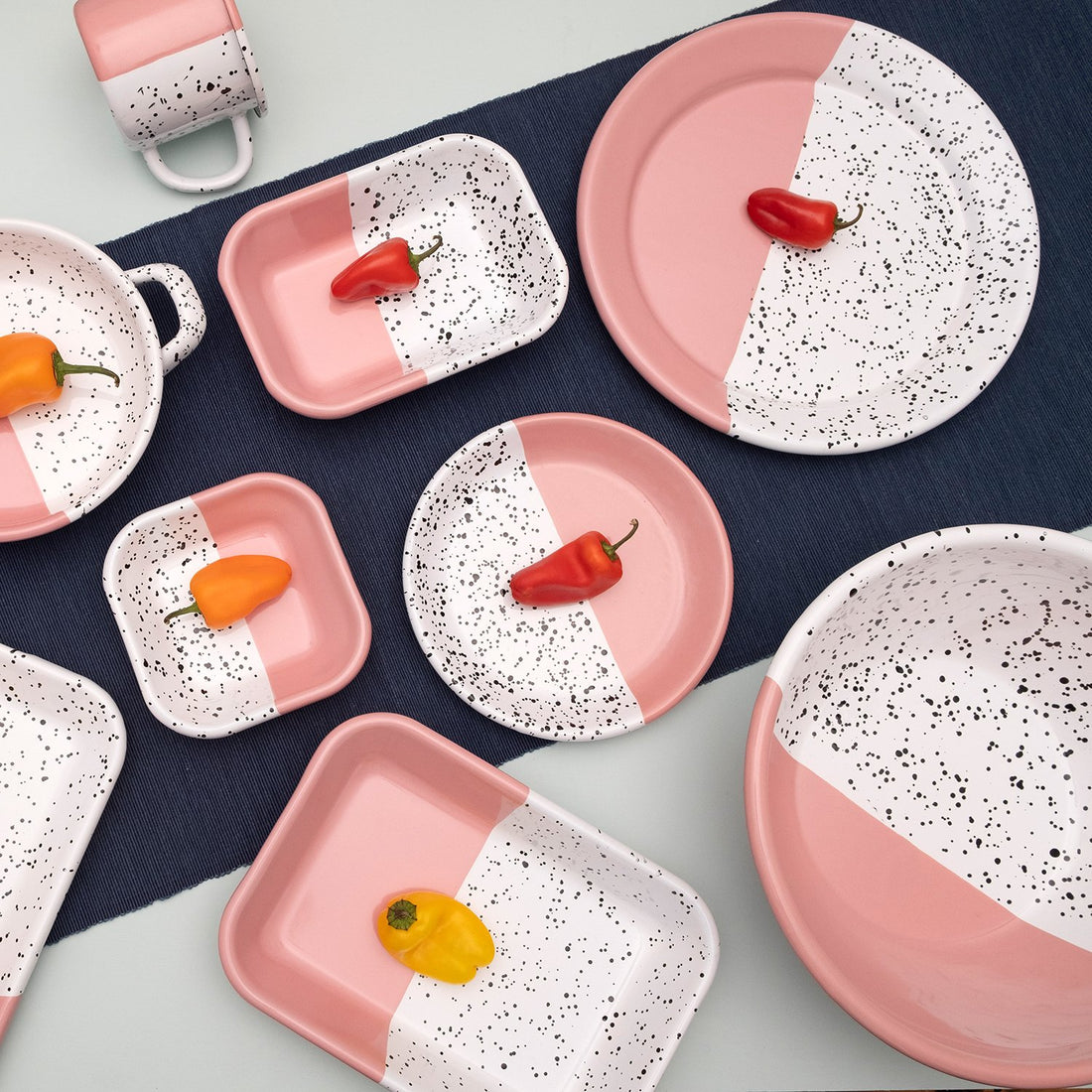 Kapka Mind-Pop Enamel Dinner Plate - Darling Spring