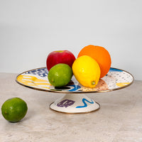 Kapka Flashback Enamel Footed Cake Stand - Darling Spring