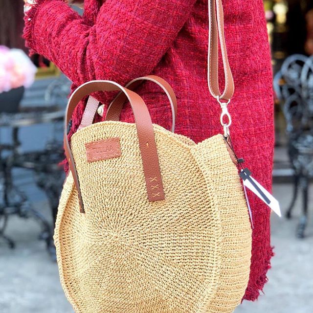 Darling Spring Mini Hoop Crochet Crossbody Bag - Brown