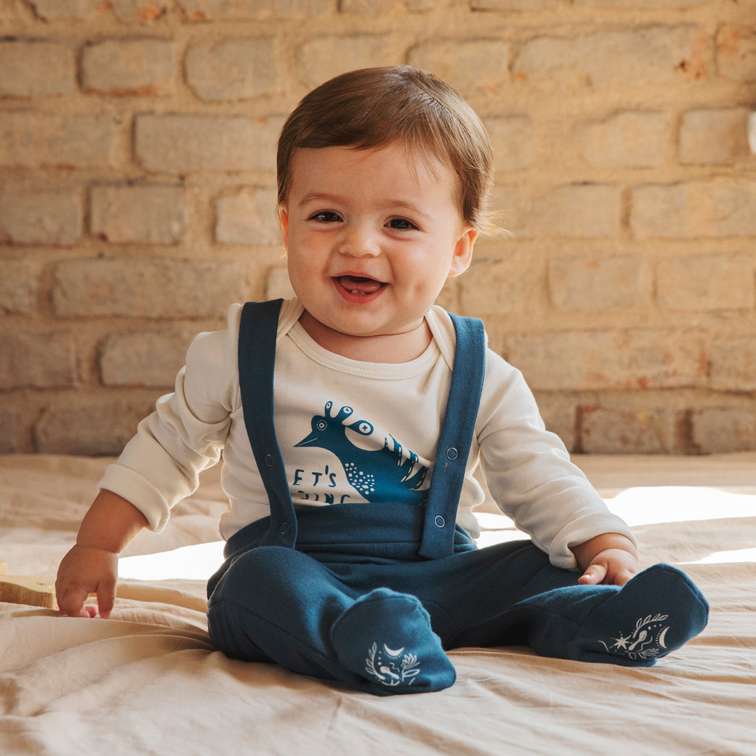 Clap Baby Dungarees - Darling Spring