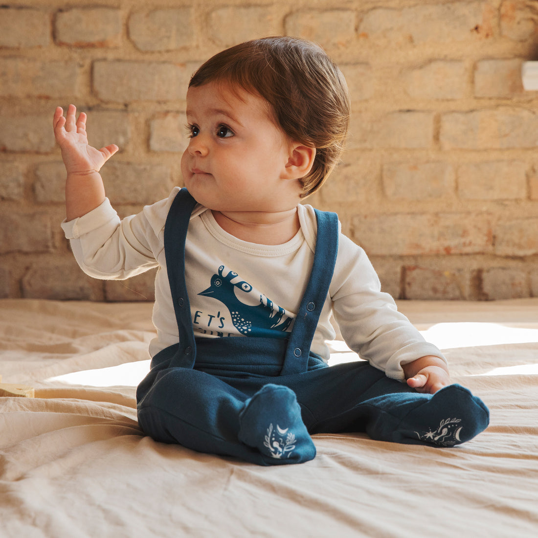 Clap Baby Dungarees - Darling Spring