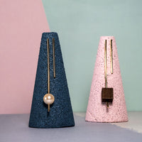 Sand Asymmetric Pearl Earrings - Darling Spring