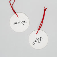 Merry & Joy Ornament Set of Two - Darling Spring