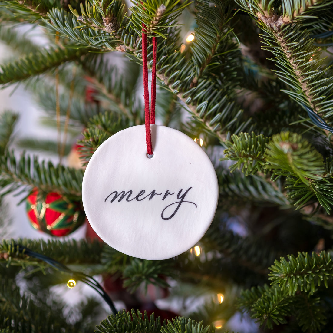 Merry & Joy Ornament Set of Two - Darling Spring
