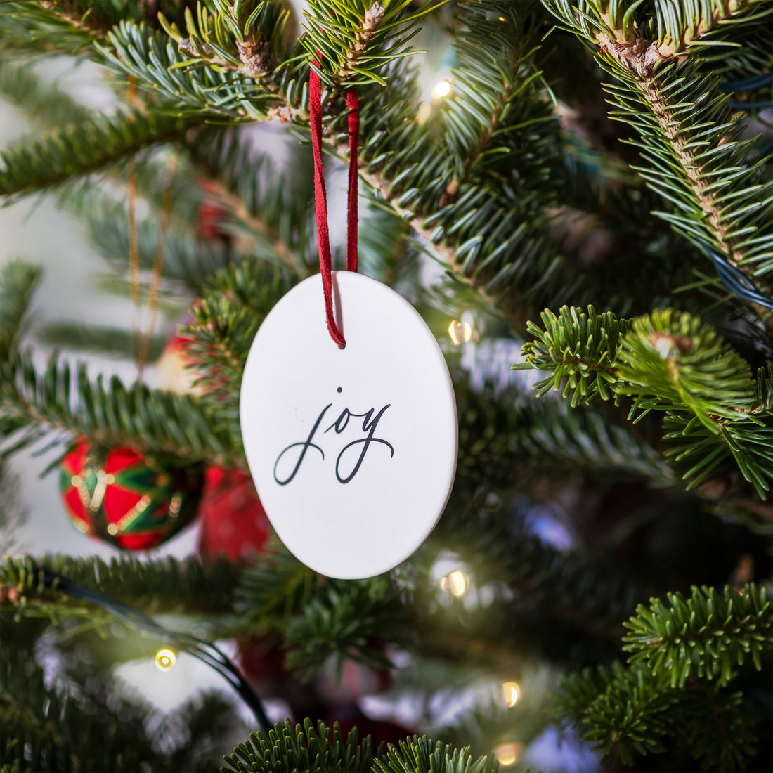 Merry & Joy Ornament Set of Two - Darling Spring