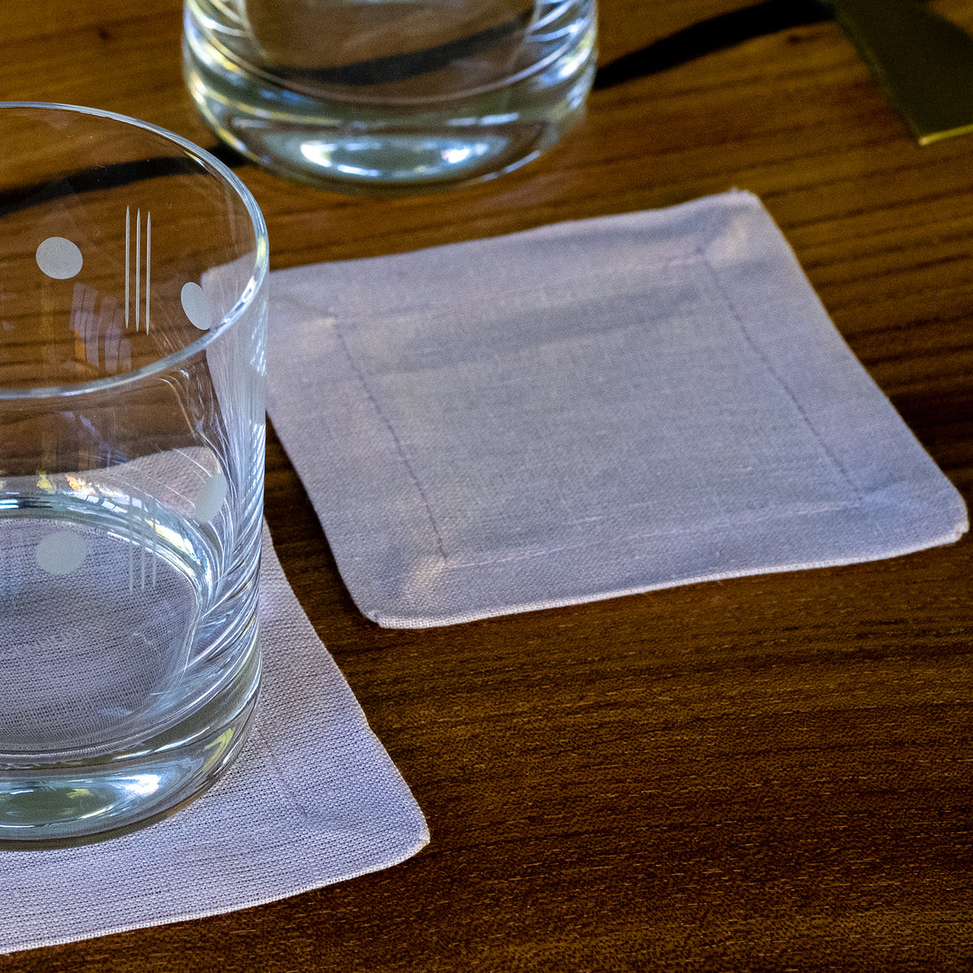 Organic Cocktail Linen Napkin Set of 2 - Darling Spring