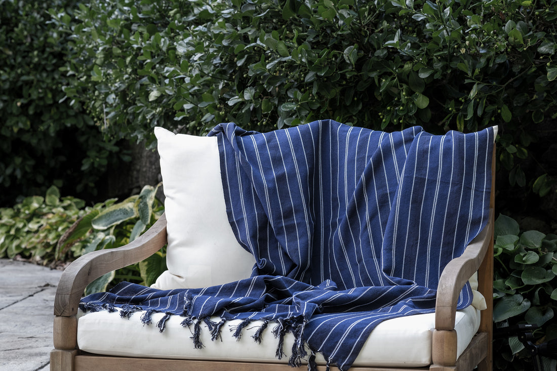 Navy Blue Turkish Towel - Darling Spring