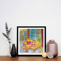 Bubblegum on the Couch Fine Art Print - Darling Spring