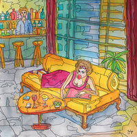 Bubblegum on the Couch Fine Art Print - Darling Spring