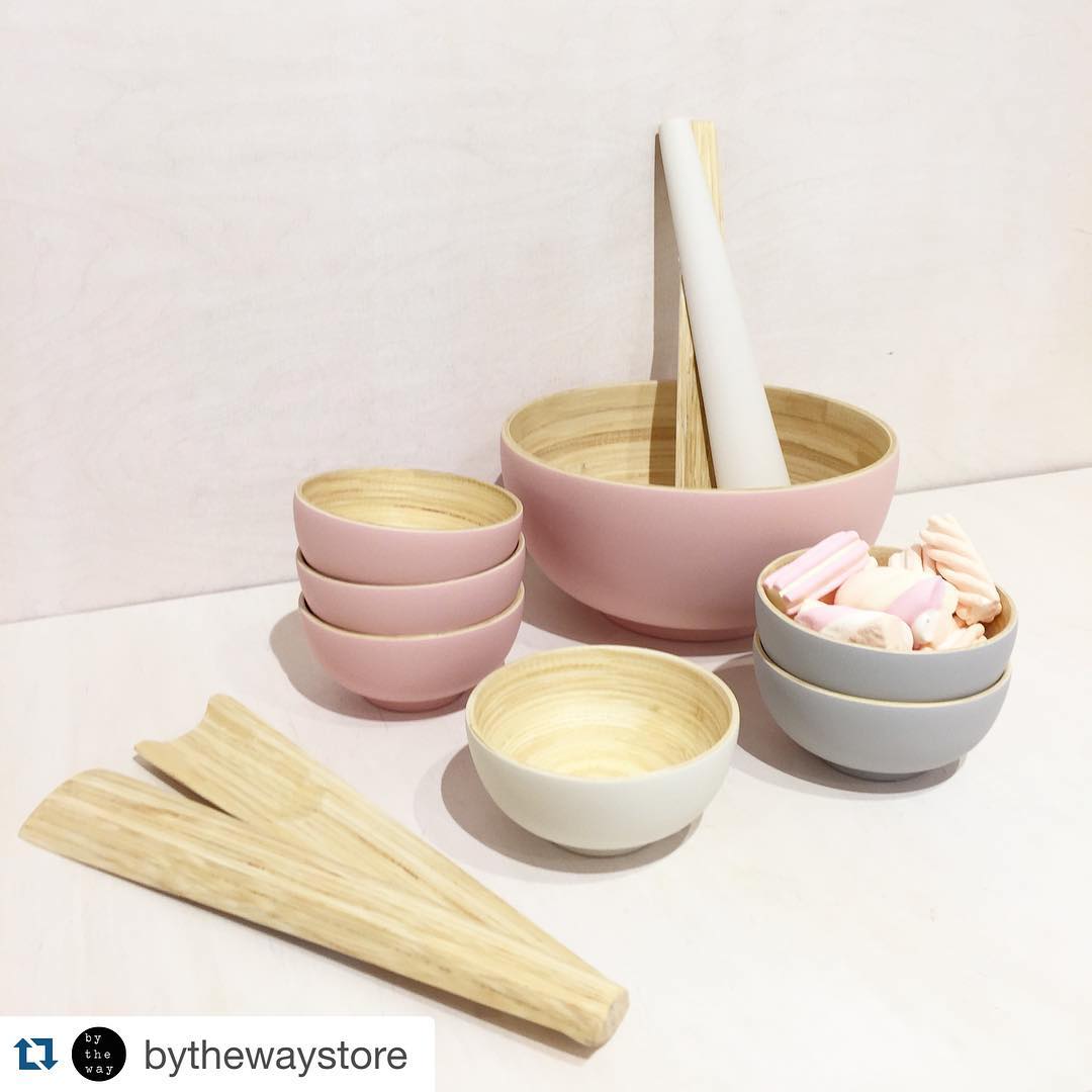 Tchon Bamboo Salad Bowl Tabletop Darling Spring