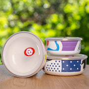 Kapka Flashback Enamel Food Storage Container - Darling Spring