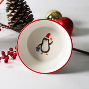 Bol en céramique de Noël « Joyeux gens » (Caisse de 3)