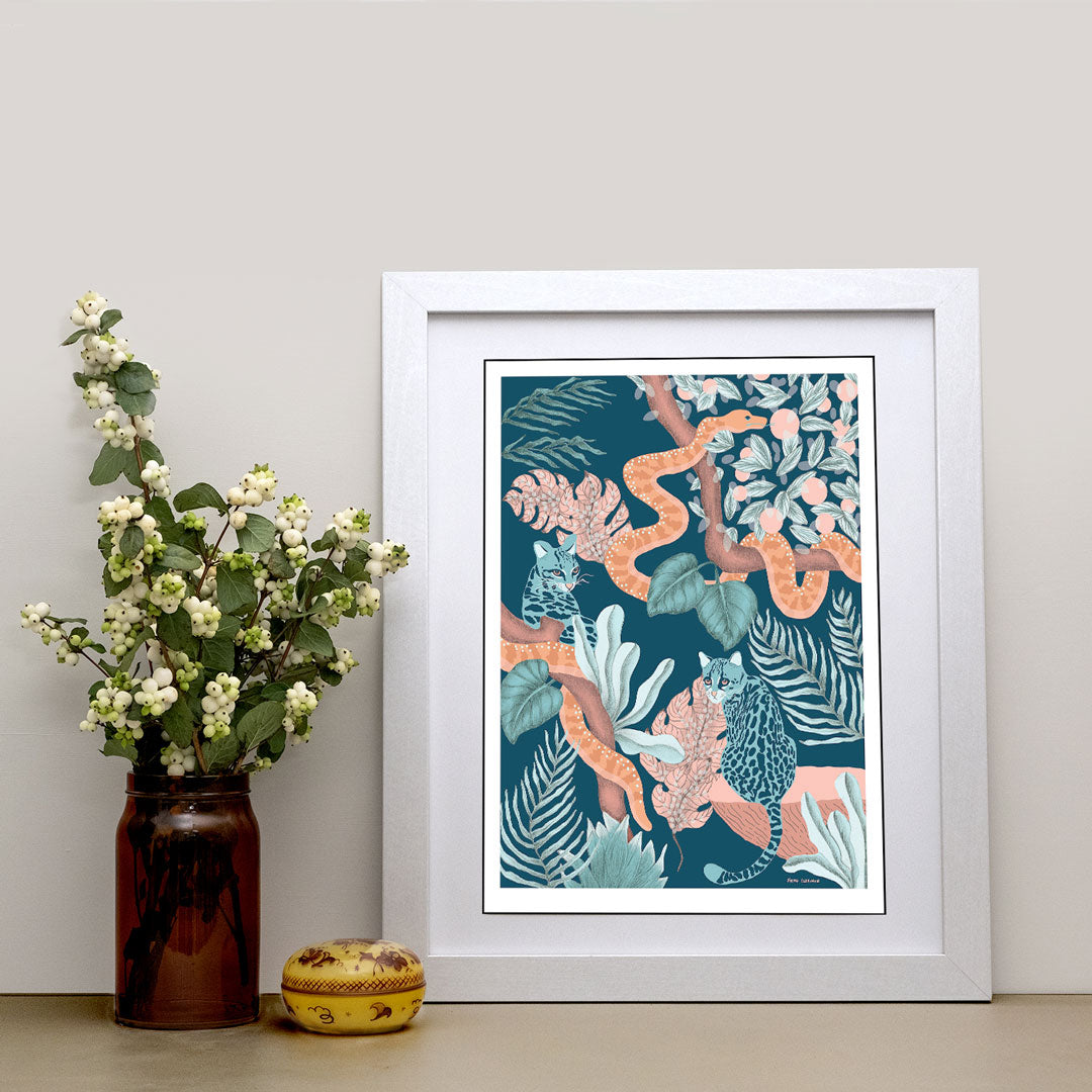 Darling Spring - Jungle Cats Art Print