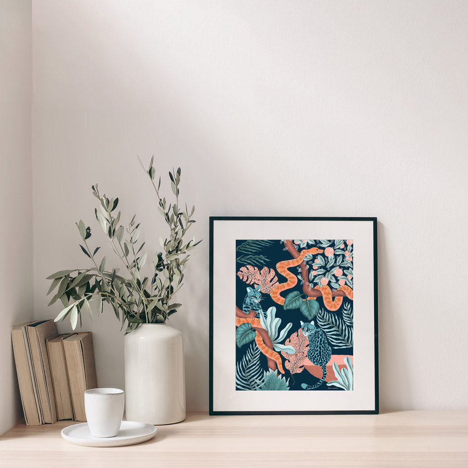 Darling Spring - Jungle Cats Art Print