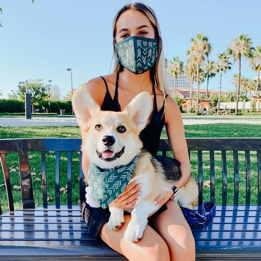 Face Mask & Dog Bandana Bundle - Darling Spring