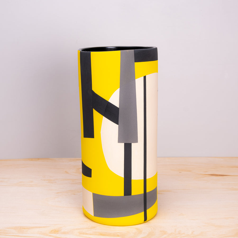 Sally Blair Bauhaus Yellow Ceramic Vase - Darling Spring