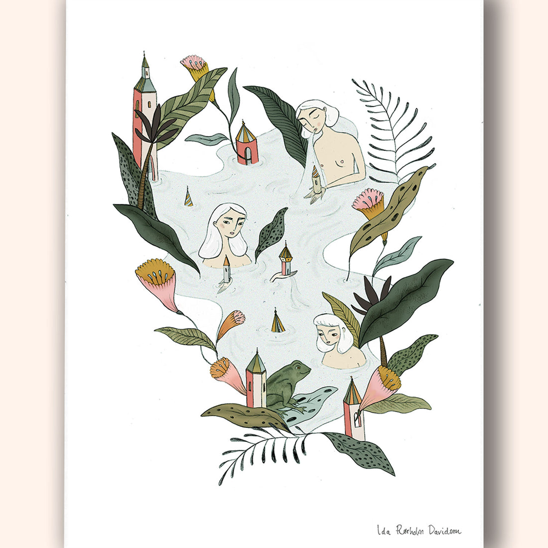 Lake Girls Art Print - Darling Spring