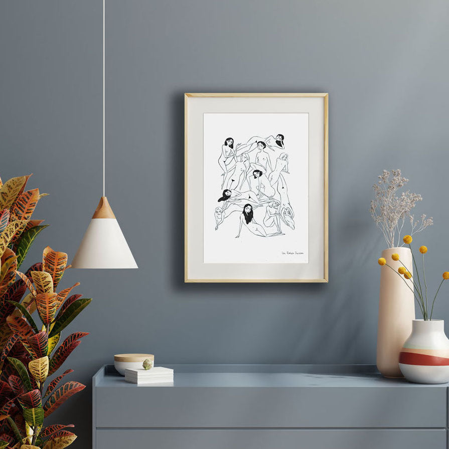 Silent Sirens Art Print - Art, Books & Stationery | Darling Spring