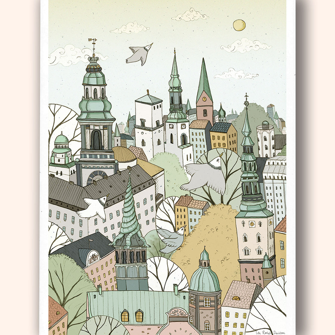 Spring in Copenhagen Art Print - Darling Spring