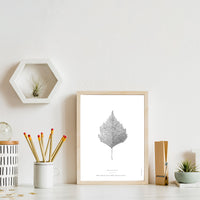 Warty Birch Leaf Art Print