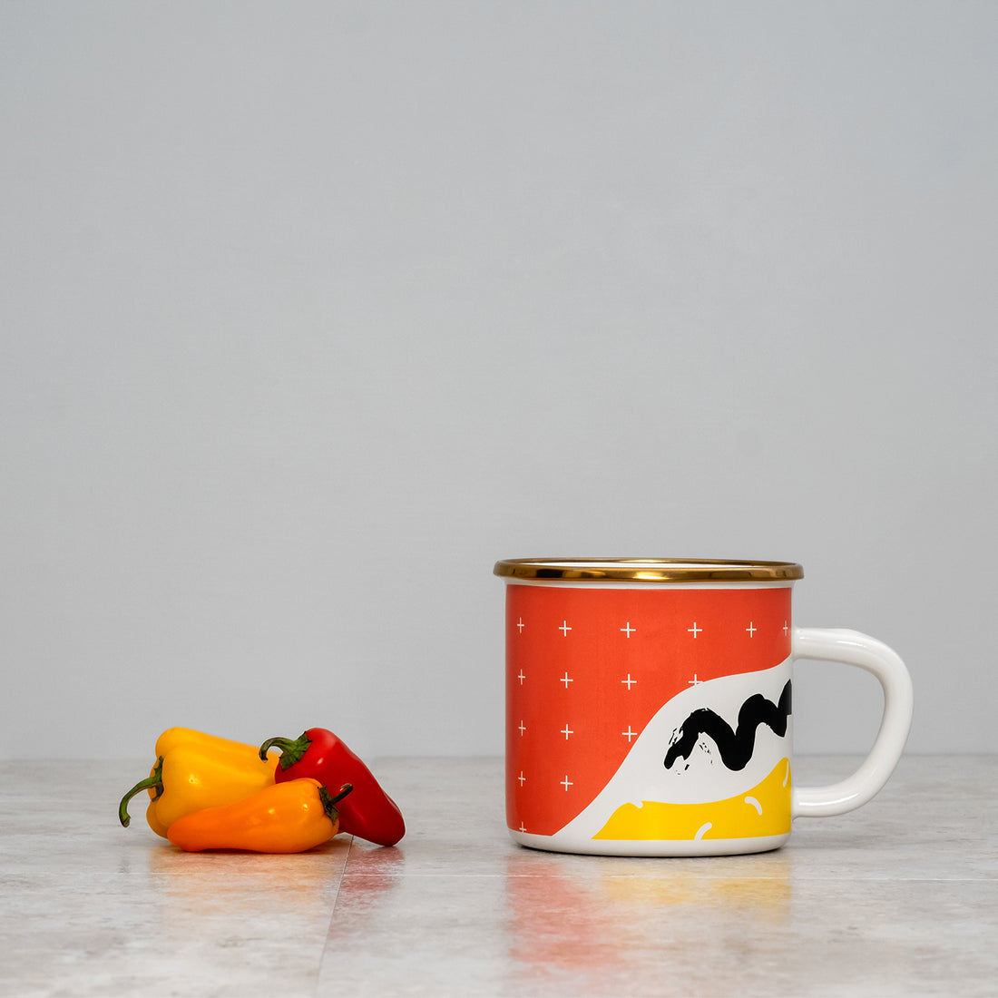 Kapka Flashback Large Enamel Mug - Darling Spring