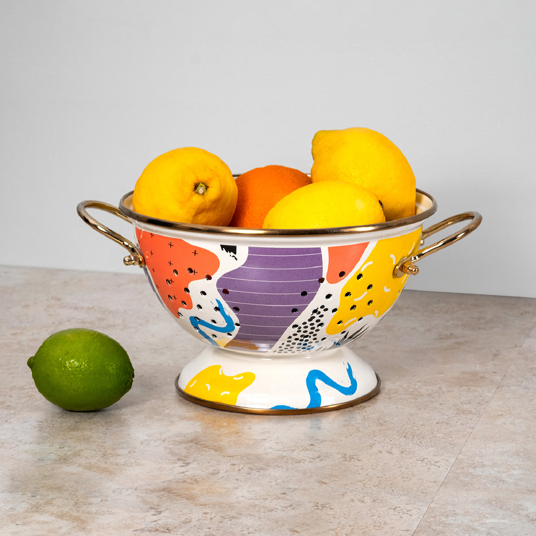 Kapka Flashback Small Enamel Colander - Darling Spring