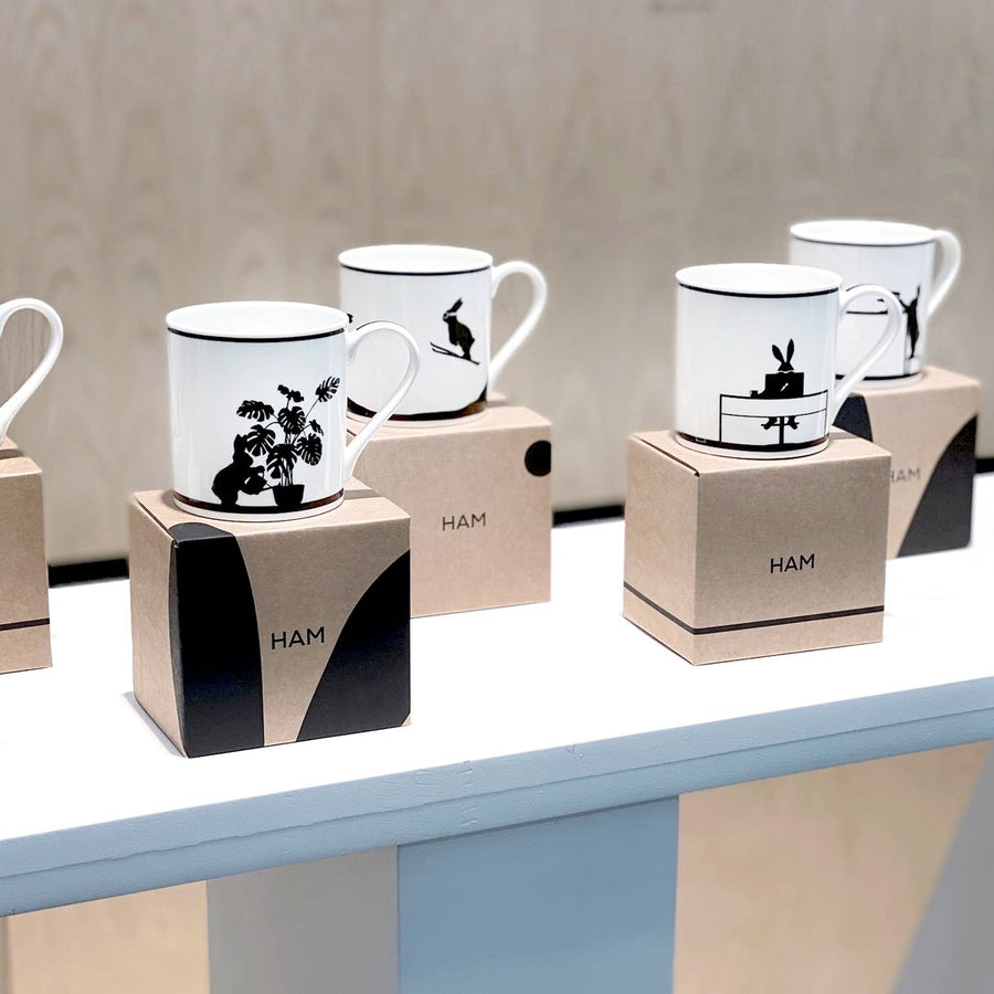 Rabbit Mugs Set of 2
