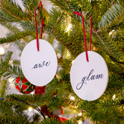 Awe & Glam Ornament Set of Two - Darling Spring