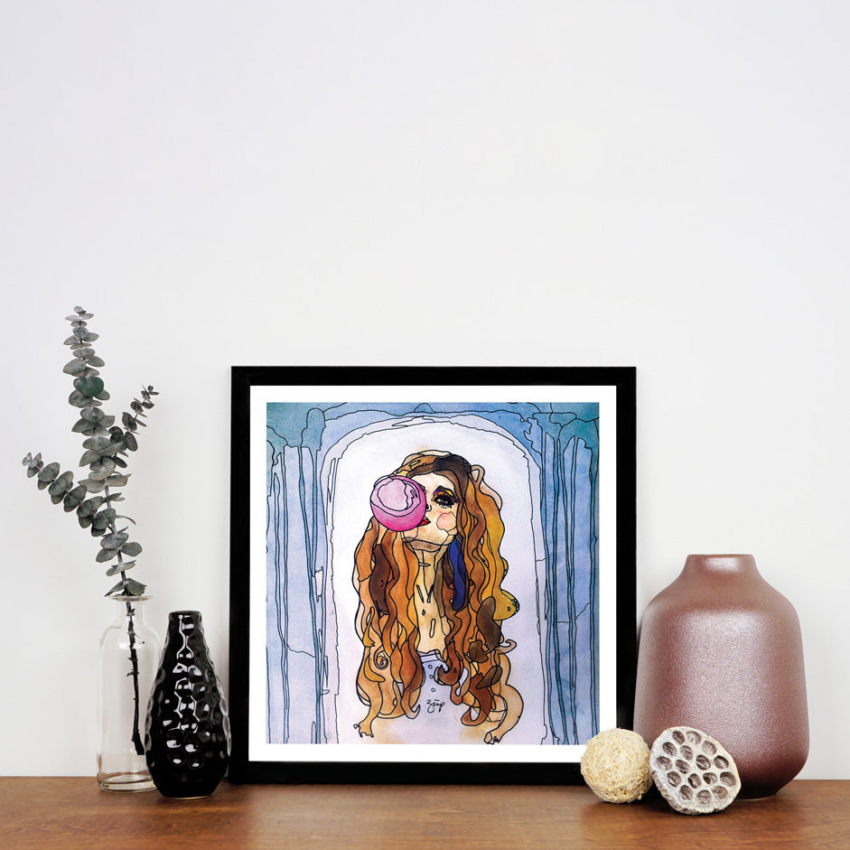 Bubblegum Girl Fine Art Print - Darling Spring