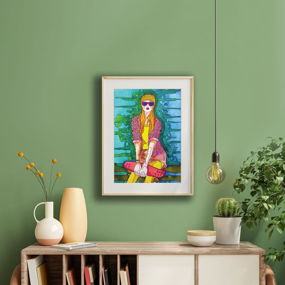 Skater Girl Fine Art Print