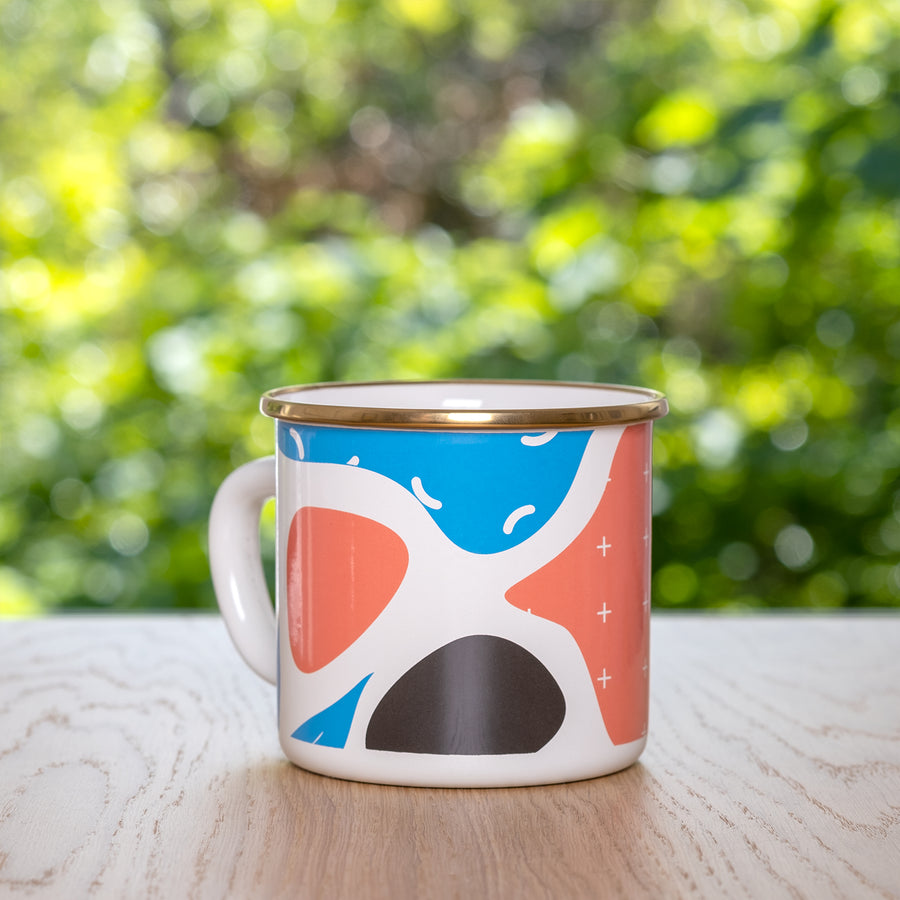 Kapka Flashback Large Enamel Mug - Darling Spring