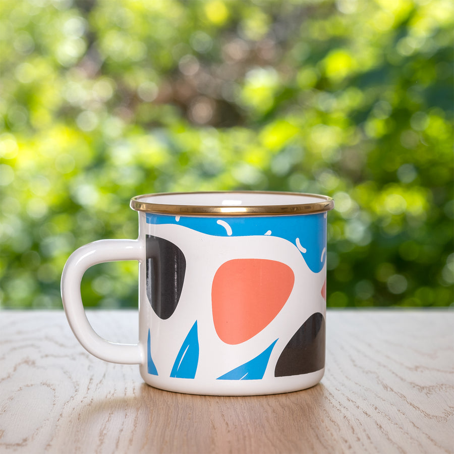 Kapka Flashback Large Enamel Mug - Darling Spring